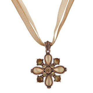 1928 Jewelry Sahara Hues Organza Necklace Jewelry