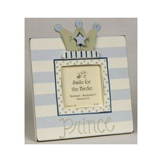 Personalized Prince Dots and Stripes Picture Frame  Nursery Picture Frames  Baby