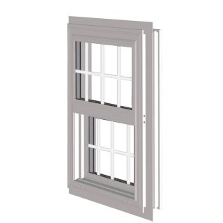 West Palm 10000 Series Vinyl Double Pane Replacement Single Hung Window (Fits Rough Opening 53.125 in x 38.375 in; Actual 52.125 in x 37.375 in)