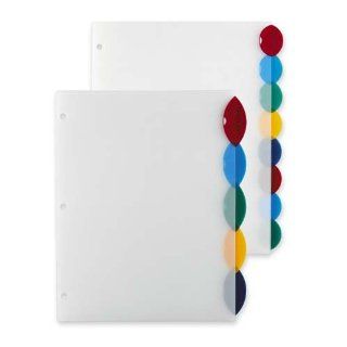 Style Edge Insertable Plastic Reference Dividers Multi Color, 5 Tab/Set AVE11200   Dividers With Insertable Indexes
