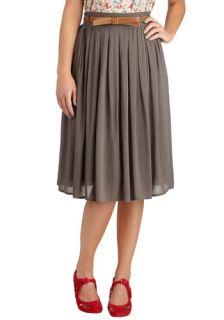 Porch Swing Dance Skirt in Grey  Mod Retro Vintage Skirts