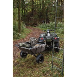 Ohio Steel Professional-Grade Tractor/ATV/UTV Swivel Dump Cart — 1250-Lb. Capacity, 12 1/2 Cu. Ft., Model# 4048P-HYB  Lawn   Garden Utility Trailers