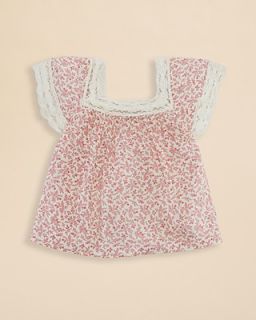 Ralph Lauren Childrenswear Girls' Floral Crochet Top   Sizes 2 6X's