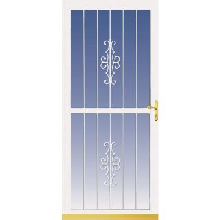 LARSON White Classic View Full View Tempered Glass Storm Door (Common 81 in x 32 in; Actual 80.77 in x 34.06 in)