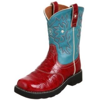 Ariat Probaby Western Boot (Toddler/Little Kid/Big Kid),Red Anteater/Turquoise,11 M US Little Kid Shoes