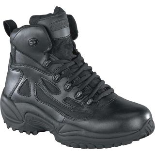 Reebok Rapid Response 6 Inch Zip Work Boot   Black, Size 11, Model 8678