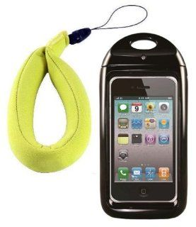 New Trident Wave 2 Waterproof Smartphone Case with FREE Floating Wrist Lanyard ($12.95 Value) and Free Neck Lanyard for Apple iPhone 4 and 4S   Also Fits Phones Measuring Up to 4.56 x 2.33 x .34 Inches (116mm x 59.2mm x 8.7 mm) (Black)  Diving Duffles  S