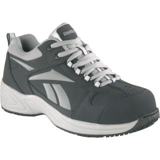 Reebok Composite Toe EH Street Sport Jogger Oxford Shoe   Navy/Silver, Size 11,
