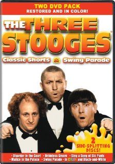 The Three Stooges Classic Shorts & Swing Parade   In COLOR Also Includes the Original Black and White Versions which have been Beautifully Restored and Enhanced Larry Fine, Moe Howard, Curly Howard, Shemp Howard, Gale Storm, Phil Regan, Louis Jorda