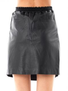 Cross pleat leather skirt  Jonathan Simkhai