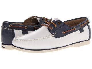 Polo Ralph Lauren Bienne II Mens Lace Up Moc Toe Shoes (White)