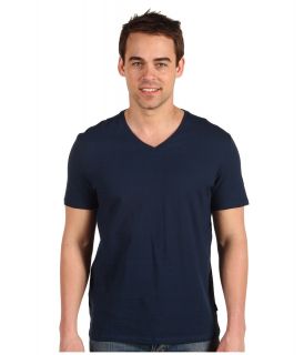 Calvin Klein S/S V Neck T Shirt Mens Clothing (Navy)