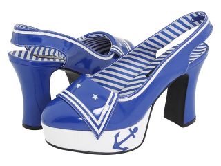 Pleaser USA Sailor 60 Womens Slip on Dress Shoes (Blue)