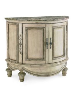 Clairee Marble Top Demilune Table