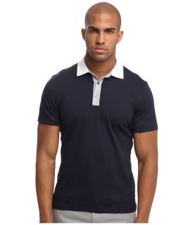 Michael Kors Collection Tri Color Polo Mens Clothing (Navy)