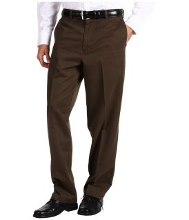 Dockers Mens Comfort Khaki D4 Relaxed Fit Flat Front Mens Casual Pants (Brown)