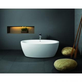 Aquatica Sensuality wht Freestanding Aquastone Bathtub