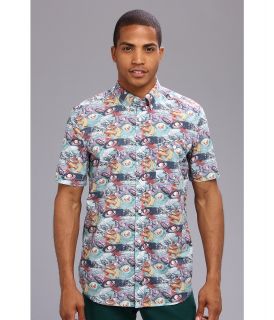 French Connection Space Gaze S/S Shirt Mens Short Sleeve Button Up (Multi)