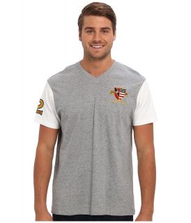 U.S. Polo Assn U.S. Polo Assn. Crest T Shirt Mens Short Sleeve Pullover (Gray)