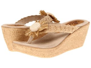 Sbicca Grains Womens Wedge Shoes (Beige)