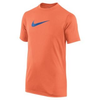 Nike Legend Short Sleeve Boys Training Shirt   Hyper Crimson