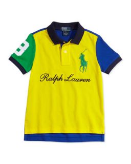 Mesh Novelty Polo Shirt, Boys 2T 3T   Ralph Lauren Childrenswear