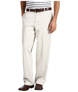Dockers Mens Comfort Khaki D4 Relaxed Fit Flat Front Mens Casual Pants (White)