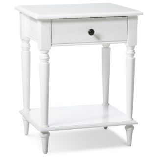 Accent Table Threshold Turned Leg Table   White