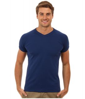 Mavi Jeans V Neck Tee Mens Short Sleeve Pullover (Navy)