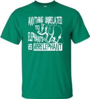 Youth Anything Unrelated To Elephants Is Irrelephant Funny T Shirt Clothing