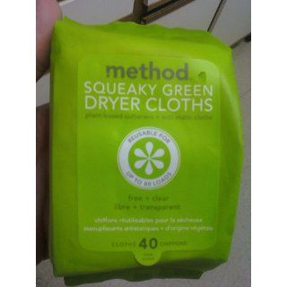 method Squeaky Green Dryer Cloths, French Lavender, 40 ct  Grocery & Gourmet Food
