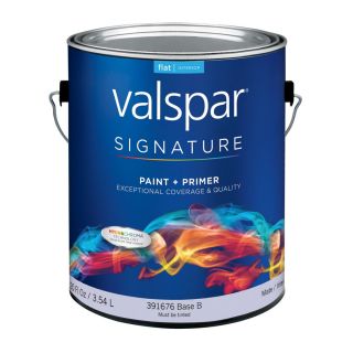 Valspar Signature Signature 120 fl oz Interior Flat Multicolor Latex Base Paint and Primer in One with Mildew Resistant Finish