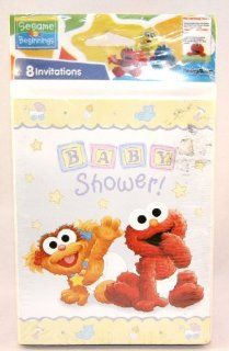 Sesame Beginnings Baby Shower Party Invitations (8 Count) Toys & Games