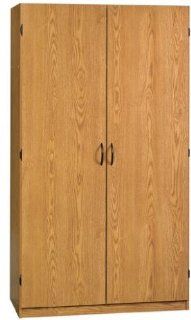 Sauder Beginnings Wardrobe / Storage Cabinet Oregon Oak   Free Standing Cabinets