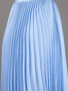 Ralph Lauren Blue Pleated Maxi Skirt