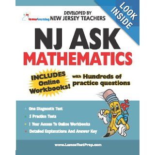 NJ ASK Practice Tests and Online Workbooks   Mathematics Grade 3 Developed by Expert New Jersey Teachers Lumos Learning 9780982023204 Books