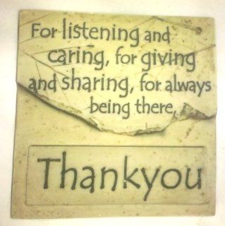 Stone Magnets  For Listening and Caring, and Giving and Sharing, for Always Being There, Thank You   Furniture