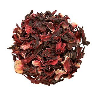 Organic Uncut Hibiscus Flower Tea  Grocery Tea Sampler  Grocery & Gourmet Food