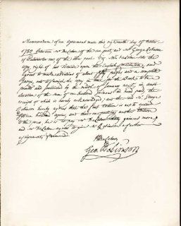Smith Literary Historical Manuscripts Letter *36 Agreement Between De Lome Robinson 1780   Prints