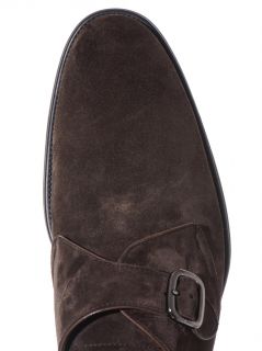 Classic suede monk strap shoes  Tod's