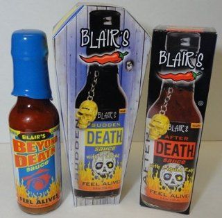 Blair's After Death, Sudden Death and Beyond Death Gift Pack  Hot Sauces  Grocery & Gourmet Food