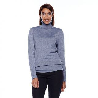 DG2 Metallic Knit Turtleneck Sweater