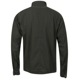 Brave Soul Mens Strong Zip Thru Cotton Twill Jacket   Charcoal      Clothing