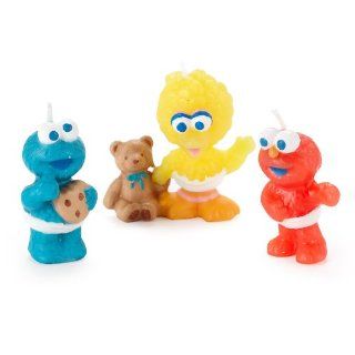 Sesame Street Beginnings Sculpted Candles   3 Count Toys & Games