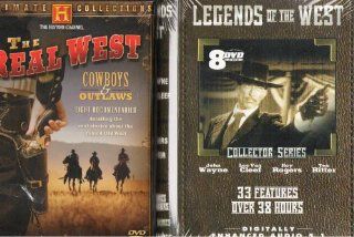 History Channel  Buffalo Bill , Wild Bill Hickok , the James Gang, Texas Rangers , Legendary Cowboys , Law Behind the Tin Star , Ten Most Wanted, Guns That Tamed the West , Legends Of The West  33 Classic Western Feature Films  2 Pack  12 Disc Collectio