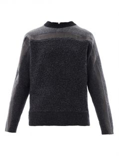 Panelled wool sweater  Cédric Charlier