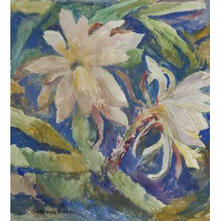 Art Cactus Flowers  Watercolor  Gertrude Beals Bourne