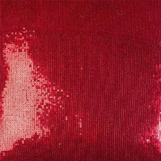 Sin in Linen Sequin Red Shower Curtain  