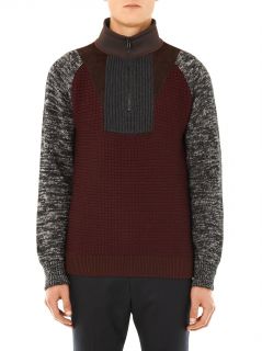Neoprene and knit sweater  Trussardi