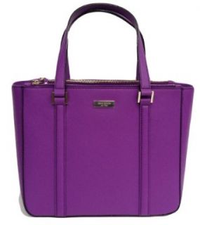 Kate Spade Newbury Lane Cadene Purple Saffiano Leather Tote Shoulder Handbags Clothing